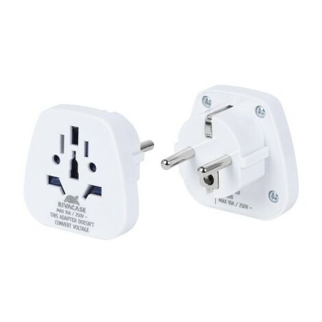 Rivacase PS4100 W00 Adaptador De Enchufe El ctrico Tipo C Europlug Rivacase PS4100 W00 Adaptador De Enchufe El ctrico Tipo C Europlug