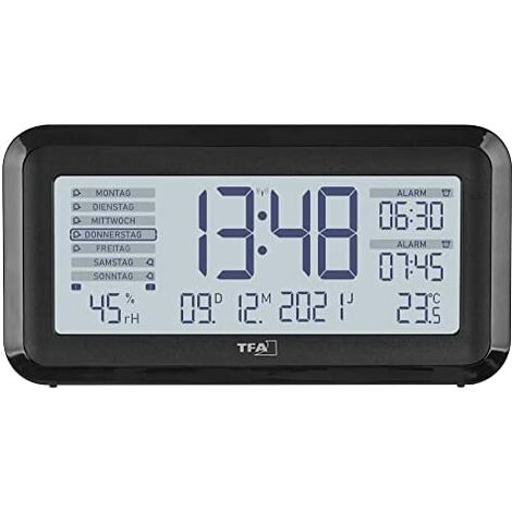 Despertador Analógico TFA Dostmann - Con Función De Posposición Y Alarma, Silencioso, Diseño Clásico