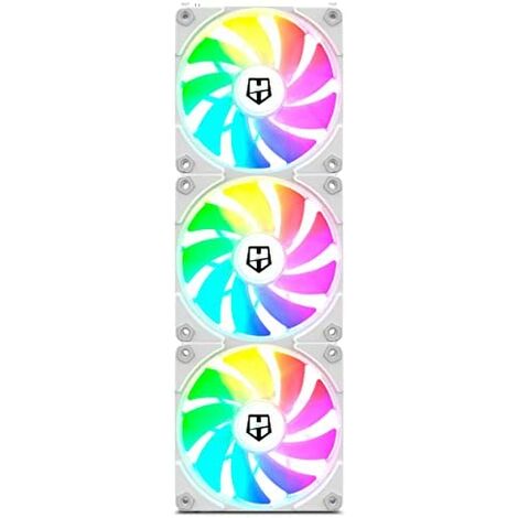 NOX EASY LINK Carcasa del ordenador Refrigerador de aire 12 cm Blanco 3 pieza(s) (1/5)