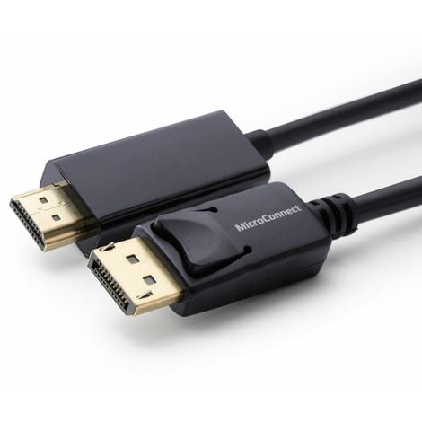 Microconnect MC-DP-HDMI-050 adaptador de cable de vídeo 0,5 m DisplayPort  Negro