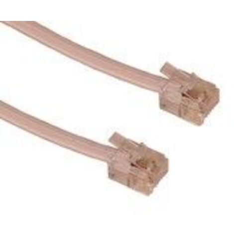 Sandberg RJ11-RJ11 - Cable para teléfonos fijos, 5 m, Color Blanco (1/4)