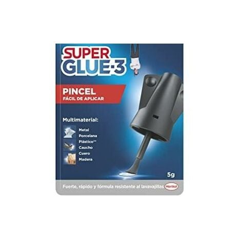 Loctite Super Glue-3 Pincel Adhesivo instantáneo con pincel aplicador, 5gr