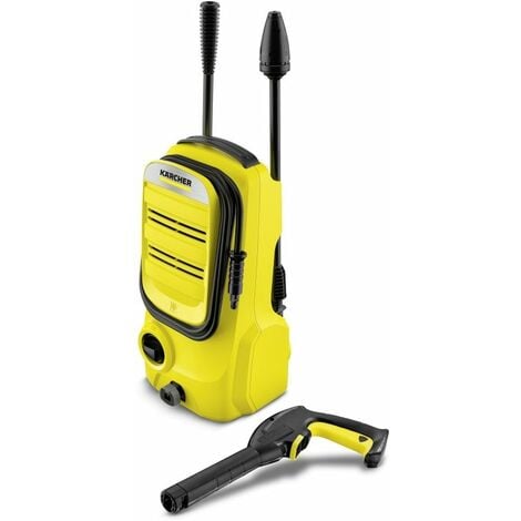 Kärcher Hidrolimpiadora de alta presión K 2 Compact,máx. 110 bar,360 l/h,rendimiento en superficie 20 m²,filtro integrado,pistola lanza pulverizadora de un chorro,manguera de 4 m, Negro, Amarillo