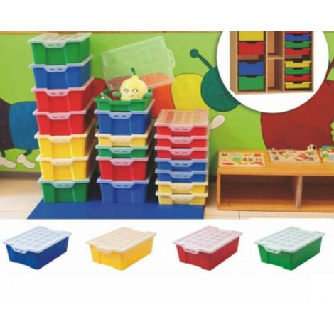 Compactor - Caja almacenaje carton decorativa con tapa. Pack 2 cajas.  Contenedores grandes de almacenamiento ropa, juguetes, organizador armario.  Caja