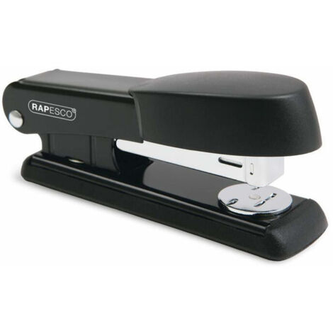 Rapesco R53500B2 Bowfin Grapadora Metálica, 25 Hojas de Capacidad, Usa Grapas 26 y 24/6 mm, Negro (1/2)