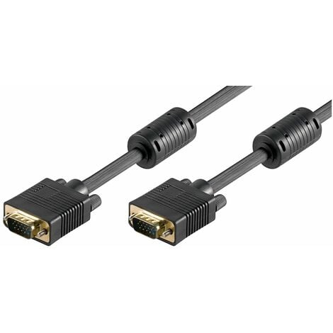 Cable VGA negro Sub-D 1.5m