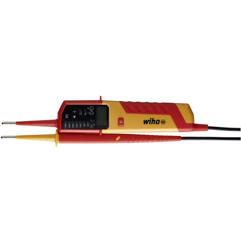 Wiha Comprobador de tensión y paso eMobility, 12-1.000 V CA, CAT IV incl. 2 pilas AAA (44319)
