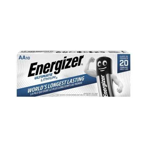 Energizer Ultimate Lithium - Pack de 10 pilas Ultimate Lithium AA