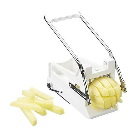 Kitchen Craft KCBB882 - Cortador de patatas fritas con hoja de acero inoxidable, Blanco