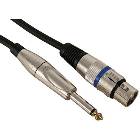 HQ Power PAC112 cable de audio 10 m XLR (3-pin) 6,35mm Negro (1/2)