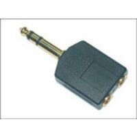 Microconnect AUDANS cambiador de género para cable 6.35mm 2 x 3.5mm Negro