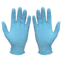 Guante desechable nitrilo santex gd21 azul talla s caja de 100