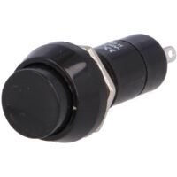 Pulsador Abierto Reposo OFF-(ON) 1A/250Vac NEGRO