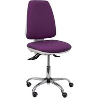 Silla Elche blanca asincro bali morado ruedas de parqué