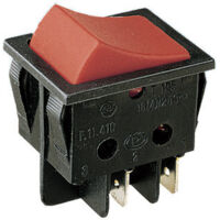 Interruptor bipolar Tipo conmutador luminoso Electro DH Color Negro y Rojo 11.405.CL/NR 8430552016556