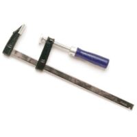 Toolland F Clamp, 250 x 50 mm, 360 g, mango ergonómico, agarre rápido, azul