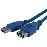 Cable Alargador Lanberg USB 3.0 Macho Hembra 1.8M Azul