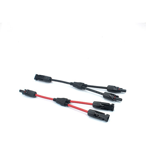 Câble de connecteur de câble de panneau solaire 1 paire séparateur de câble  de panneau solaire mâle femelle 1 à 2 jambes pour câbles de panneau solaire  photovoltaïque PV