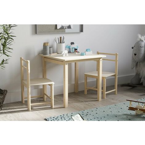 COSTWAY 2 en 1 Bureau Enfants en Bois avec Banc & Etagères, Tableau Enfant  Double Face Réglable avec Rouleau de Papier & 5 Craies, Chevalet Magnétique  pour Enfants de 3 Ans+, Charge 50kg (Café)