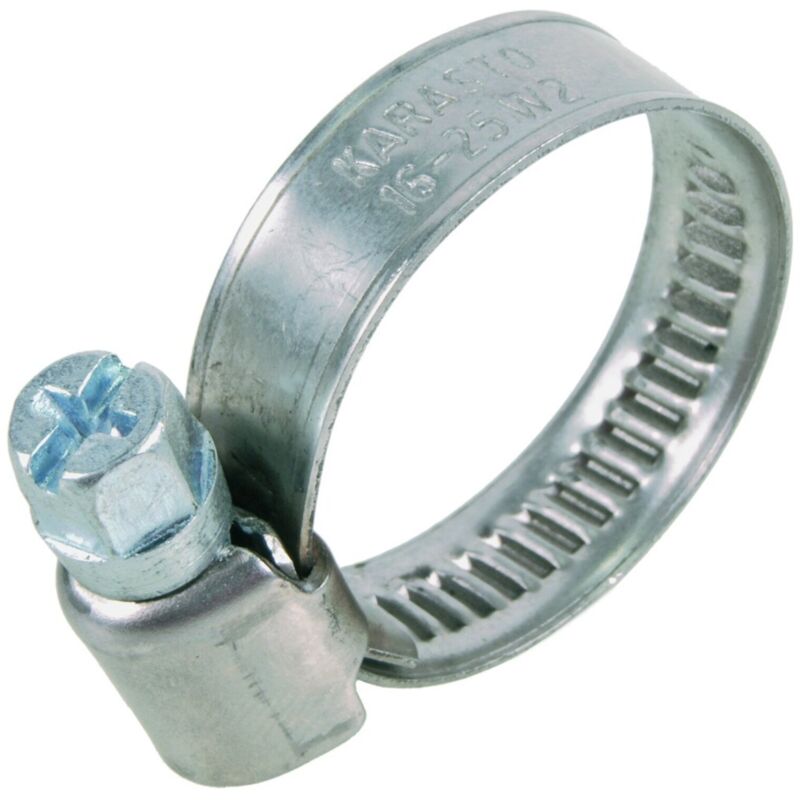 20x JCS Schlauchschellen Größe 25 – Zink Vergoldet, 17–25 Mm, Jubilee OX-Typ Für Schläuche