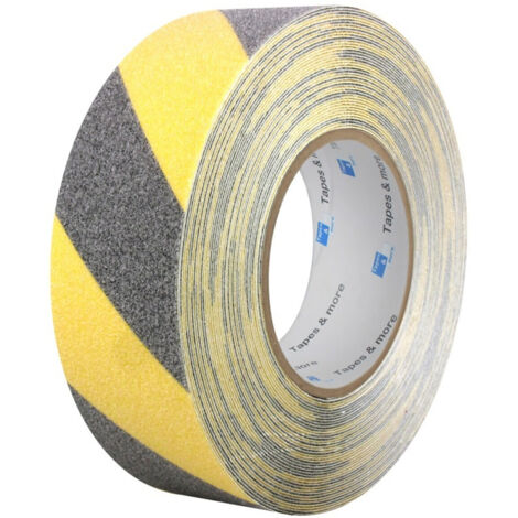 Antirutschband schwarz/ gelb 50mm x 18m (1/2)