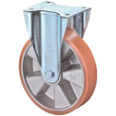 BS-R Schwerlast-Bockrolle Ø 100 mm Rad Guss-Polyurethan 280 kg (1/3)