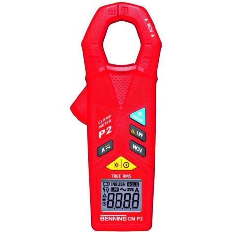 Benning CM 1-2 Digital Stromzangen-Multimeter – Messbereich Bis 400 A AC, Mit Durchgangsprüfung, Cat III 600 V