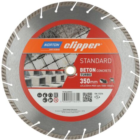 Diamantscheibe Standard Beton Turbo Ø350