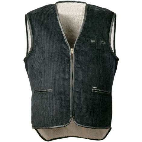 CRAFTLAND protection Breitcordweste, Gr. L, schwarz