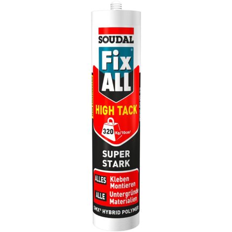 Soudal Fix All High Tack weiss 420g Kleber Dichtstoff Hybridkleber Montagekleber