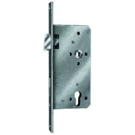 KFV Einsteckschloss für Haustür, Stulpbreite 28 mm, Dornmaß mm, DIN Rechts, silber