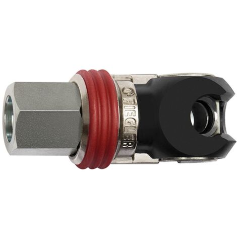 Riegler Schwenk-Sicherheitskupplung NW 7,2, EURO 7,2, Stahl, G 3/8 IG (1/3)