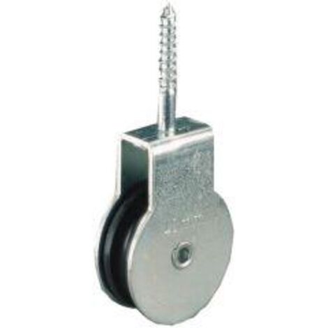 PÖSAMO Vogelrolle m. Schraube galZn für Seil-Ø b. 6,0mm (1/3)