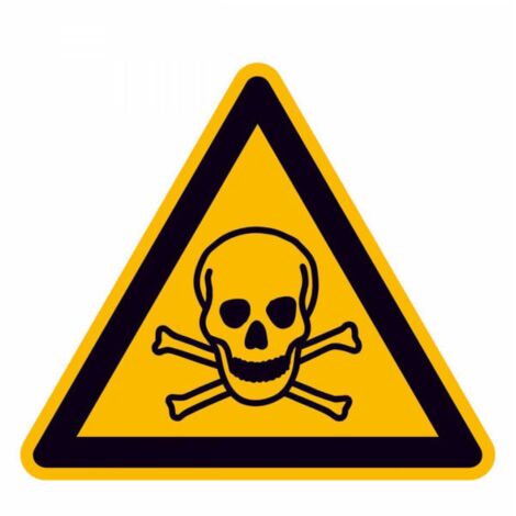 SafetyMarking Warnschild Folie SL 100 mm Warnung vor giftigen Stoffen