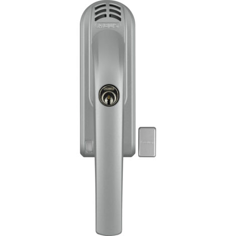 ABUS abschließb. Fenstergriff mit Alarm FG300A S silber gleichschl. AL0125