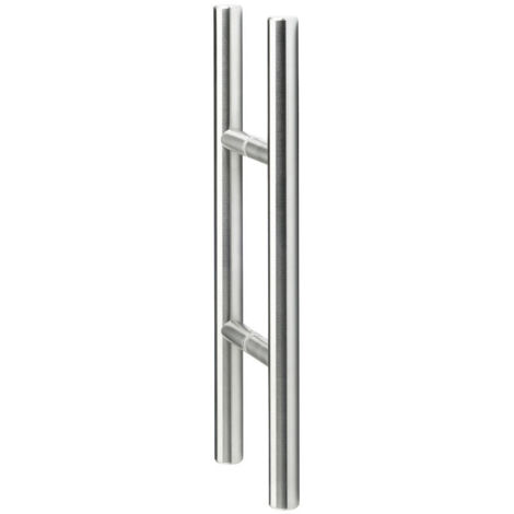 Hermat Premium Stoßgriffpaar Serie "MILANO" Ø25mm 8500.Ø25/PAAR.GLS/500/300-60