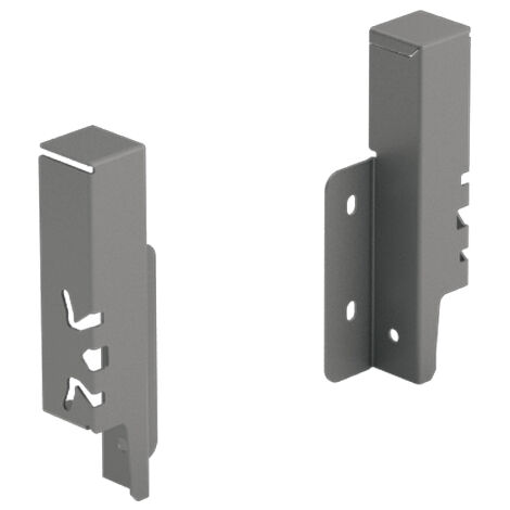 Hettich Schubkasten-Rückwandverbinder,  links/rechts,  ArciTech,  9150502,  Stahl anthrazit