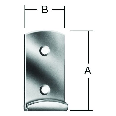 Vormann Schließhaken 83x25 mm gerade Edelstahl  (Form G)