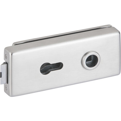 HERMAT Glastürschloss 6083 PZ - Genova Edelstahl matt ( 3000253943 )