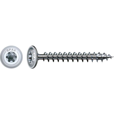 Holzschraube SPAX Scheibenkopf Wirox 6x60 mm Vollgewinde - Packung mit 200 Stück - 251010600605