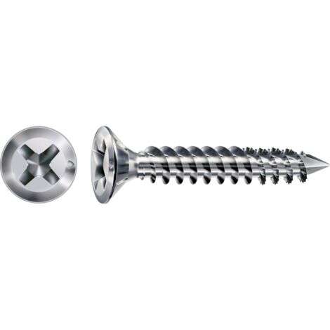 Spax 4x38 Fex-Beschlagschraube Sonderkopf Bremsrippen Kreuzschlitz H2 (1/5)