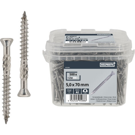 HELPMATE Terrassenschr. 5,0x 70 A2 2Bits T25 SK 500 Stück