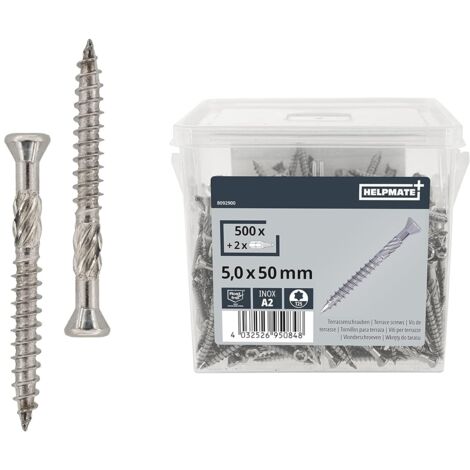 HELPMATE Terrassenschr. 5,0x 50 A2 2Bits T25 SK 500 Stück