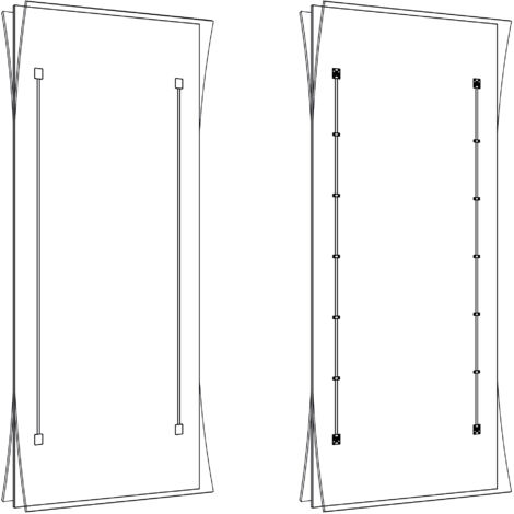 Hawa Ausrichtbeschlag für 1 Türe, Türhöhe 2040-2600 mm, Aluminium, schwarz eloxi