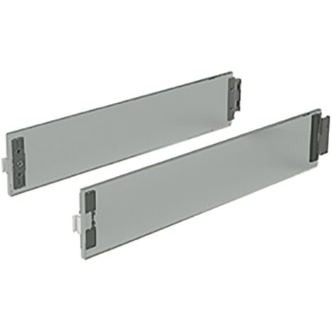 Hettich ArciTech DesignSide Glas, 400 mm, (186/94, 218/126) , links / rechts, grau