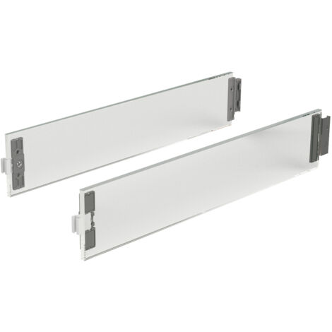 Hettich Schubkasten-Designelement, ArciTech, 9122985, NL350mm, Glas silber klar