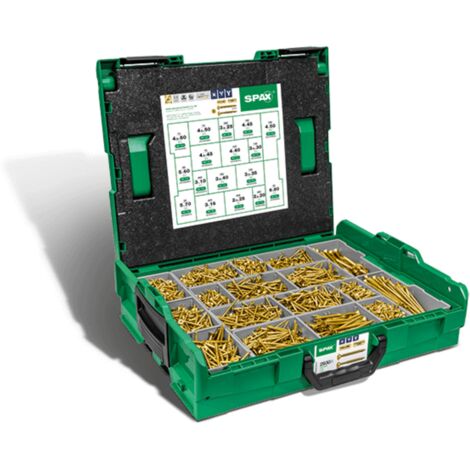 SPAX Montagekoffer L-BOXX 29 30 Stück YELLOX