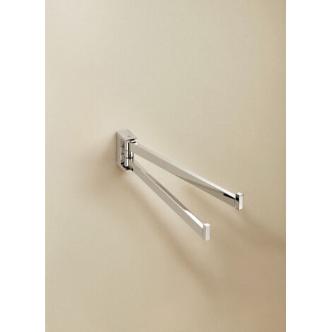COSMIC Bathlifea porte-serviette de salle de bain barre de serviette chrome murale seulement vissé (60CM) (1/3)
