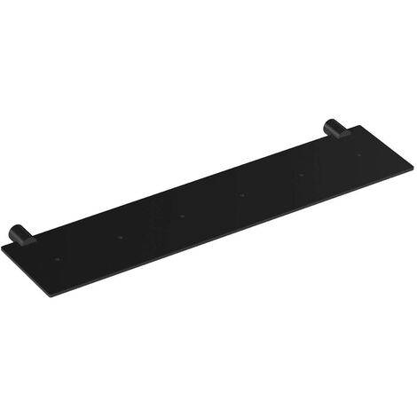 COSMIC Logic étagère tablette porte savon de douche noir mat murale seulement vissé (1/5)