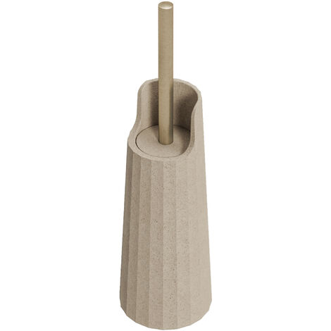 Cosmic – Porte-balayette brosse WC à poser sur plan – Plastique recyclé et acier inoxydable – Fixation par vis – Résistant à la corrosion